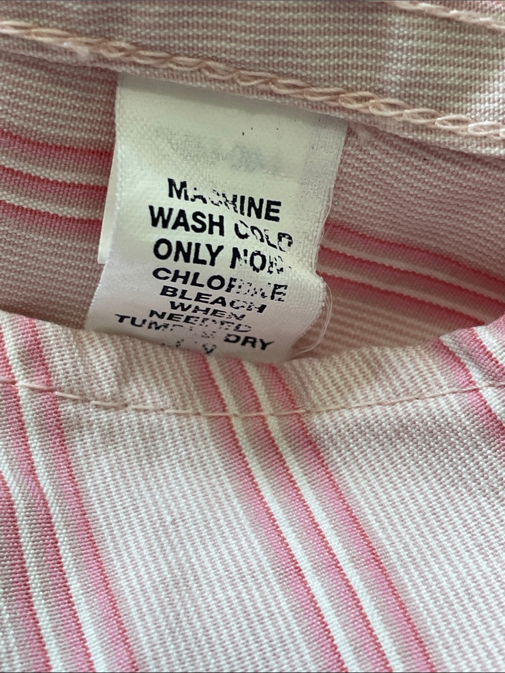 GAP Vintage Women's Western Pink Striped Button-Down (floral snaps) Shirt Medium - Picture 11 of 15